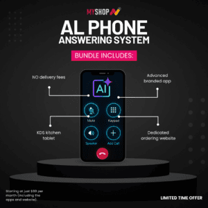 AI phone ordering from MyShop Technologies with MaYa, your AI ordering agent
